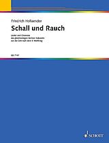 Friedrich Hollaender Notenblätter Schall und RauchLieder und Chansons des gleichnamigen Berliner Kabar