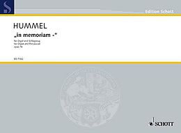 Bertold Hummel Notenblätter - in memoriam - op. 74