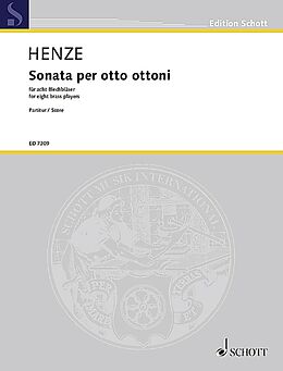 Hans Werner Henze Notenblätter Sonata per otto ottoni
