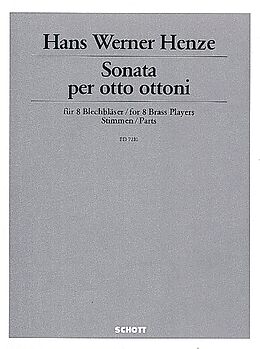 Hans Werner Henze Notenblätter Sonata per otto ottoni