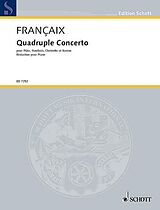 Jean Francaix Notenblätter Quadruple Concerto