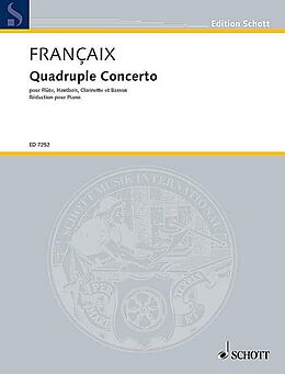 Jean Francaix Notenblätter Quadruple Concerto