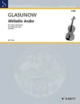 Alexander Glasunow Notenblätter Mélodie Arabe Nr. 8