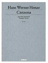 Hans Werner Henze Notenblätter Canzona