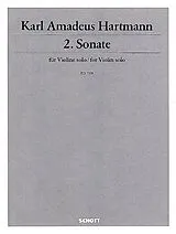 Karl Amadeus Hartmann Notenblätter 2. Sonate