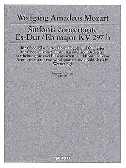 Wolfgang Amadeus Mozart Notenblätter Sinfonia concertante Es-Dur KV297b