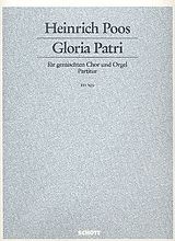 Heinrich Poos Notenblätter Gloria Patri