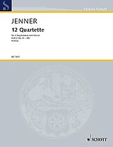 Gustav Jenner Notenblätter 12 Quartette Band 3 (Nr.9-12)