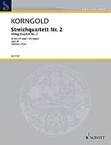 Erich Wolfgang Korngold Notenblätter Streichquartett Nr. 2 op. 26