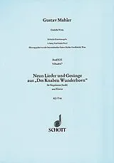 Gustav Mahler Notenblätter 9 Lieder und Gesänge aus Des Knaben Wunderhorn