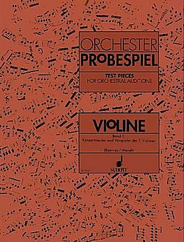  Notenblätter Orchester Probespiel Violine Band 1
