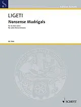 György Ligeti Notenblätter Nonsense Madrigals