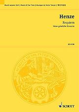 Hans Werner Henze Notenblätter Requiem 9 geistliche Konzerte