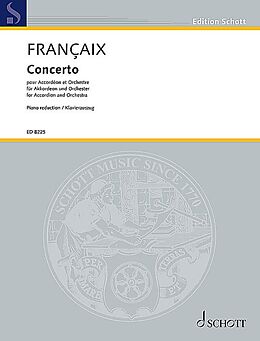 Jean Francaix Notenblätter Concerto