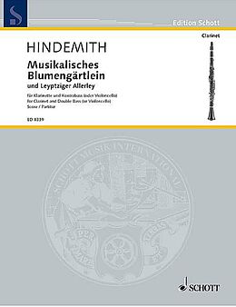 Paul Hindemith Notenblätter Musikalisches Blumengärtlein und Leyptziger Allerley