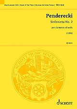 Krzysztof Penderecki Notenblätter Sinfonietta no. 2