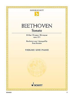 Ludwig van Beethoven Notenblätter Sonate D-Dur op.12,1