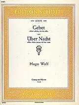 Hugo Wolf Notenblätter Gebet/Über Nacht