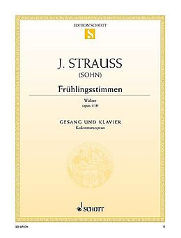 Johann (Sohn) Strauss Notenblätter Frühlingsstimmen-Walzer op.410