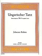 Johannes Brahms Notenblätter Ungarischer Tanz Nr.6