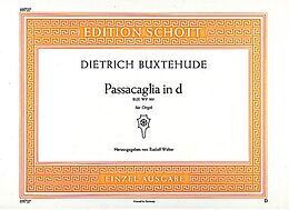 Dieterich Buxtehude Notenblätter Passacaglia d-Moll WV161