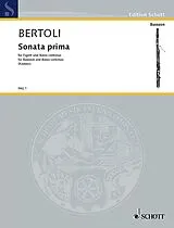 Giovanni Antonio Bertoli Notenblätter Sonata prima