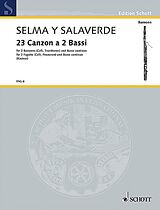 Bartolo Selma y Salaverde Notenblätter Canzon 23 à due bassi