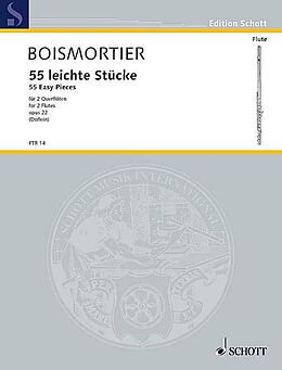 Joseph Bodin de Boismortier Notenblätter 55 leichte Stücke op. 22