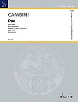 Giuseppe Maria Gioaccino Cambini Notenblätter Duo e-Moll op.11,4