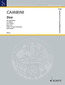 Giuseppe Maria Gioaccino Cambini Notenblätter Duo G-Dur op. 11/6