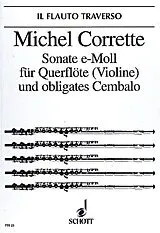 Michel Corrette Notenblätter Sonate e-Moll op. 25/4