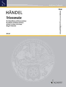 Georg Friedrich Händel Notenblätter Triosonate e-Moll HWV 395