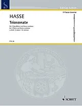 Johann Adolph Hasse Notenblätter Triosonate Nr. 1 e-Moll