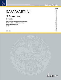 Giuseppe Sammartini Notenblätter 2 Sonaten op. 2/4 and 6