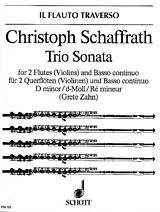 Christoph Schaffrath Notenblätter Trio Sonata d-Moll