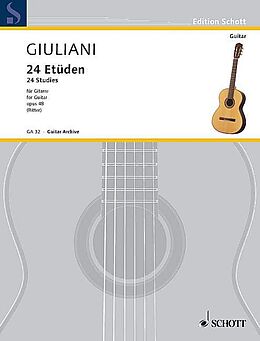 Mauro Giuliani Notenblätter 24 Etüden op.48