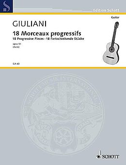 Francesco Giovanni Giuliani Notenblätter 18 fortschreitende Stücke