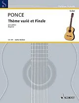 Manuel Maria Ponce Notenblätter Thème varié et finale