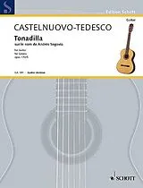 Mario Castelnuovo-Tedesco Notenblätter Tonadilla auf den Namen von Andres Segovia op.170,5