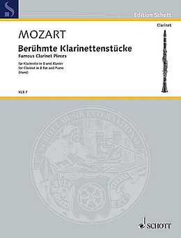 Wolfgang Amadeus Mozart Notenblätter Berühmte Klarinettenstücke KV 581 and 622