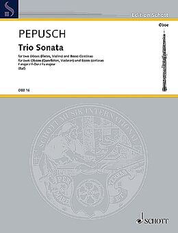 Johann Christoph Pepusch Notenblätter Triosonate F-Dur