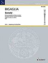 Diogenio Bigaglia Notenblätter Sonate a-Moll
