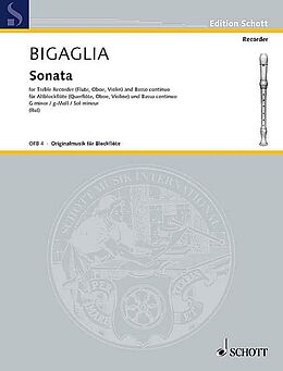 Diogenio Bigaglia Notenblätter Sonata g-Moll