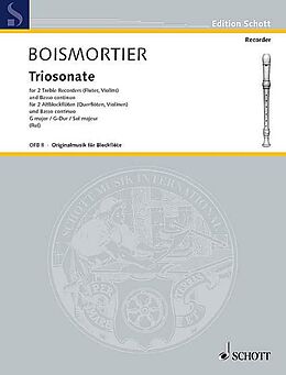 Joseph Bodin de Boismortier Notenblätter Triosonate G-Dur