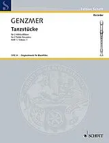 Harald Genzmer Notenblätter Tanzstücke Band 1