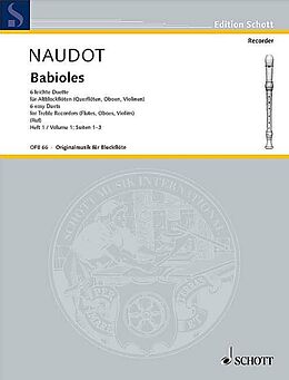 Jacques Christophe Naudot Notenblätter Babioles op. 10 Band 1