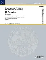 Giovanni Battista Sammartini Notenblätter 12 Sonaten Band 2