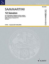 Giovanni Battista Sammartini Notenblätter 12 Sonaten Band 3