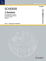 Johann Scherer Notenblätter 2 Sonaten op.1,1-2