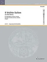  Notenblätter 5 leichte Suiten aus dem Barock